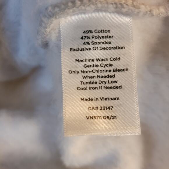 T By Talbots Women's Pullover Sweatshirt Gray Poinsettia Stretch Zipper Size XS - Picture 8 of 10